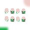 St.Patrick's Day Press On Nails Short Square Fake Nails Glitter Clover Design Acrylic Press on Nails Green White French Tip False Nails Glossy Glue on Nails Short Lucky Stick on Nails for Women 24PCS